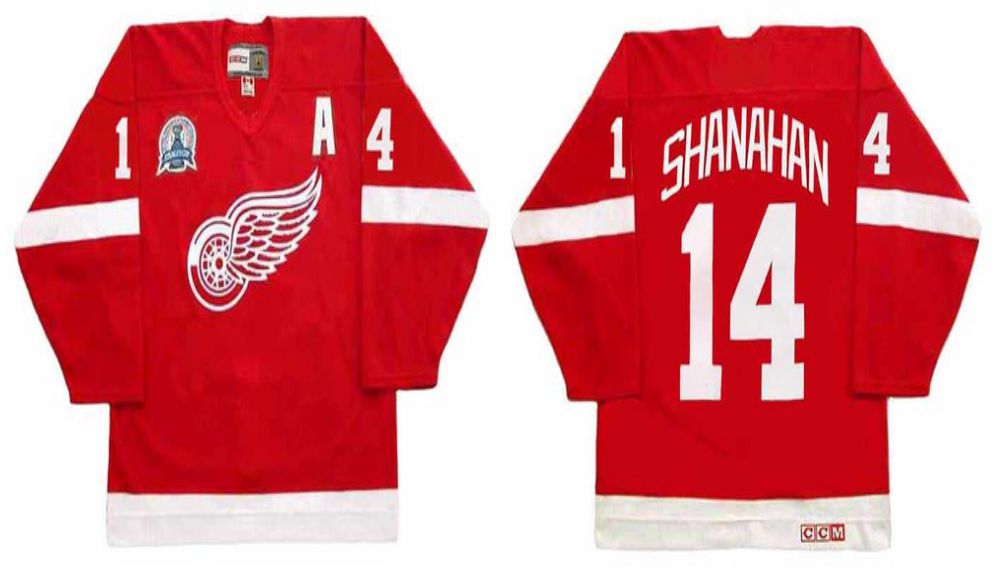 2019 Men Detroit Red Wings #14 Shanahan Red CCM NHL jerseys1